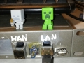 WAN i LAN i włącznik